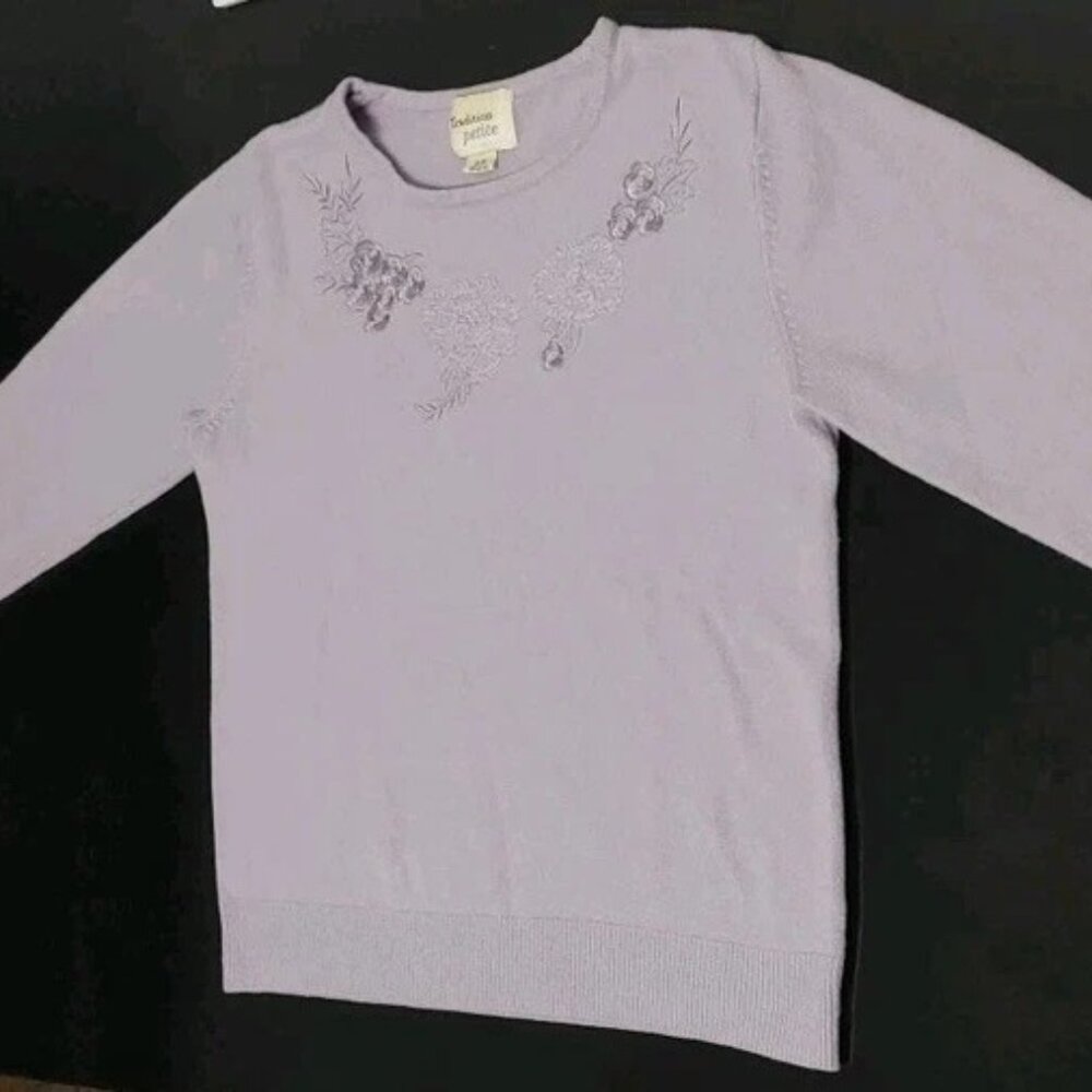 Tradition Petite Women's Long Sleeved Knit Sweater Small Like New